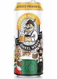 Пиво Онкел Вебер Байриш Хель 0,5 ж/б 5,4% светлое фильтрованное от компании Нортэна