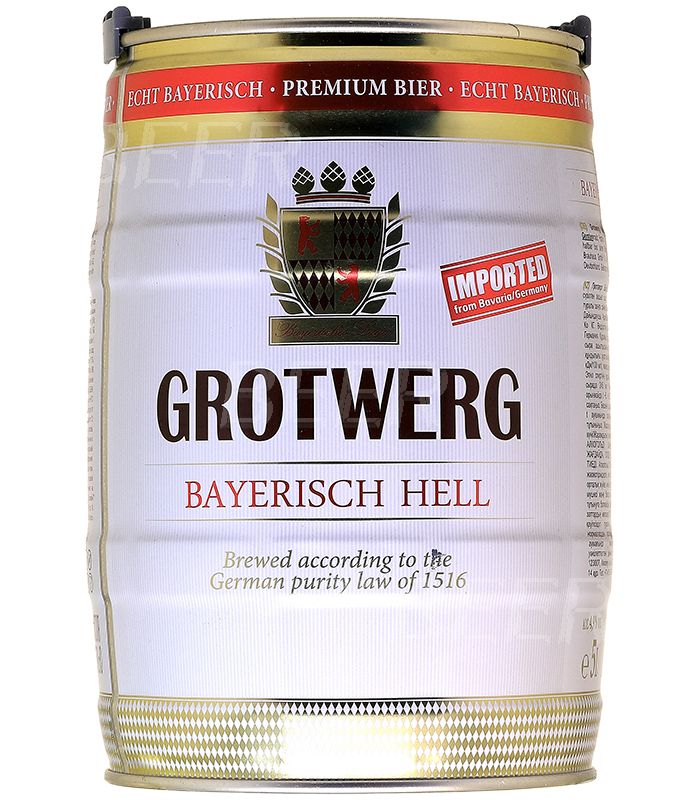 Пиво Гротверг Байриш Хель/Grotwerg Bayerisch Hell 5л от компании Нортэна