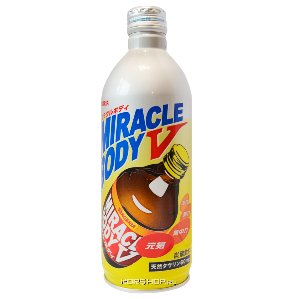 	"SANGARIA MIRACLE BODY V" (COLD) Безалкогольный газированный напиток, 500 гр. от компании Нортэна
