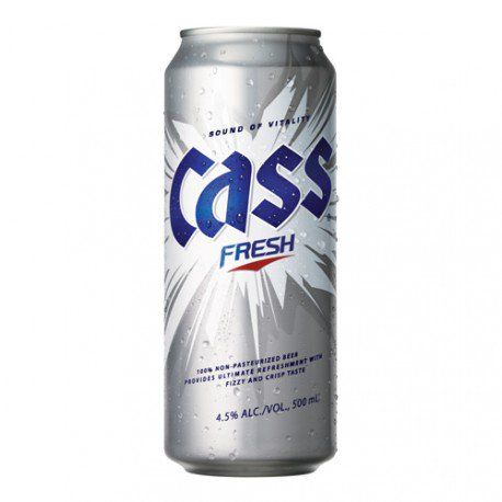 Пиво Cass Fresh (Касс Фрэш) св 4,5% 0,5 ж/б Корея от компании Нортэна