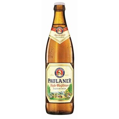 Пиво Paulaner Hefe (Пауланер н/ф) св 5,5% 0,5 ст Германия  от компании Нортэна