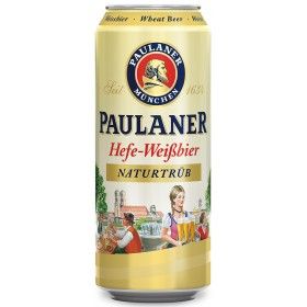 Пиво Paulaner Hefe (Пауланер н/ф) св 5,5% 0,5 ж/б Германия  от компании Нортэна