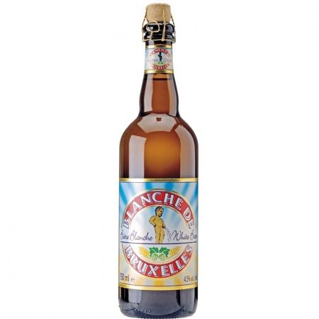 Пиво Blanche De Bruxelles (Бланш де Брюссель) св 4,5% 0,75 ст Бельгия от компании Нортэна