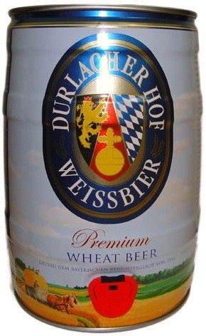 Пиво Durlacher Hefeweissbier (Дурлашер н/ф) св 5,3% 5,0 ж/б Германия  от компании Нортэна
